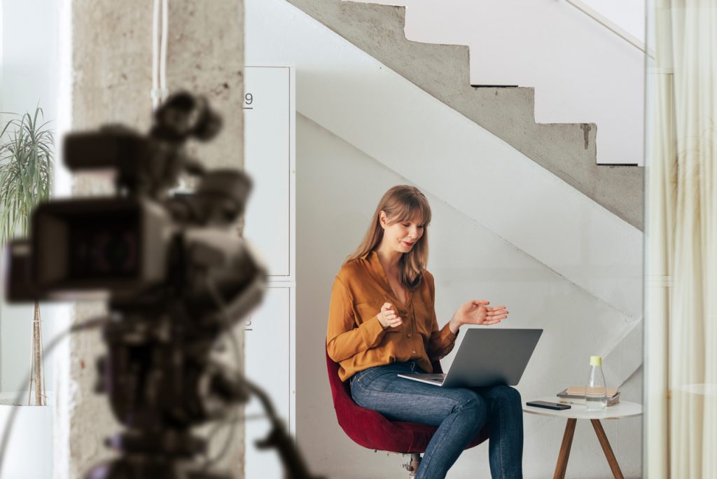 Professional interview filming by a top-rated corporate video production company Sugar Land for business marketing.